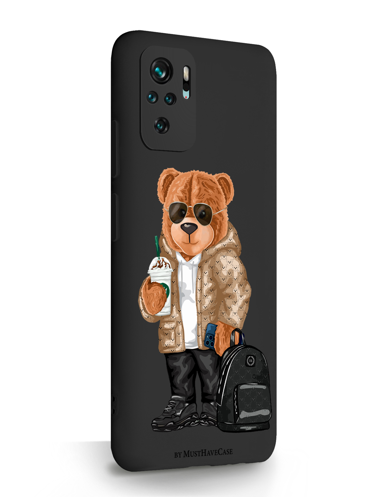 фото Чехол musthavecase для xiaomi redmi note 10s tony style в очках черный