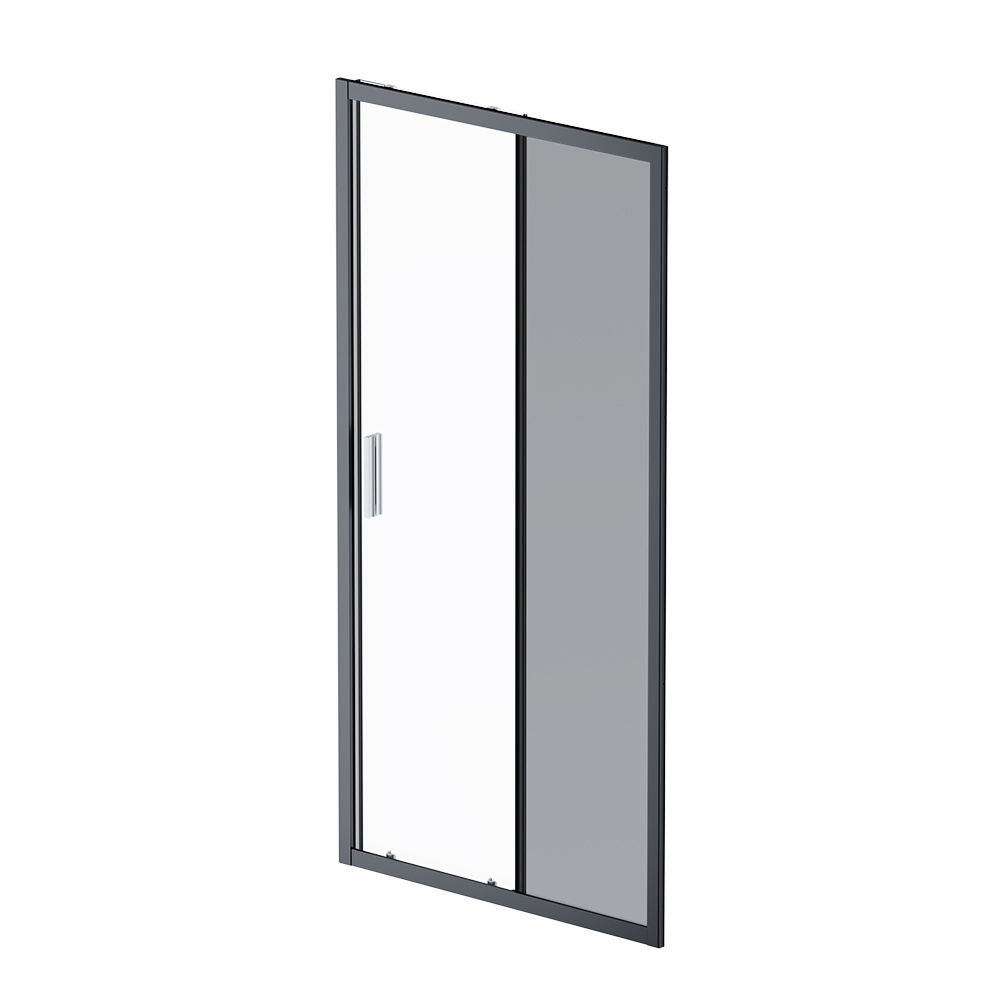 

Душевая дверь в нишу AM.PM Gem W90G-100-1-195BG, 100x195, раздвижная, черный профиль, Gem W90G-100-1-195BG