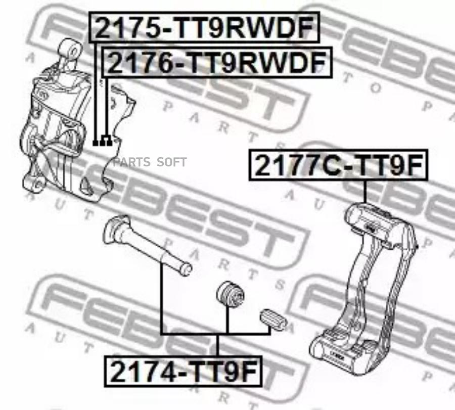 

2174Tt9F Рем.К-Кт Суппорта Тормозного Fordtransit 2.0Di/2.4Di/Tdci 06>