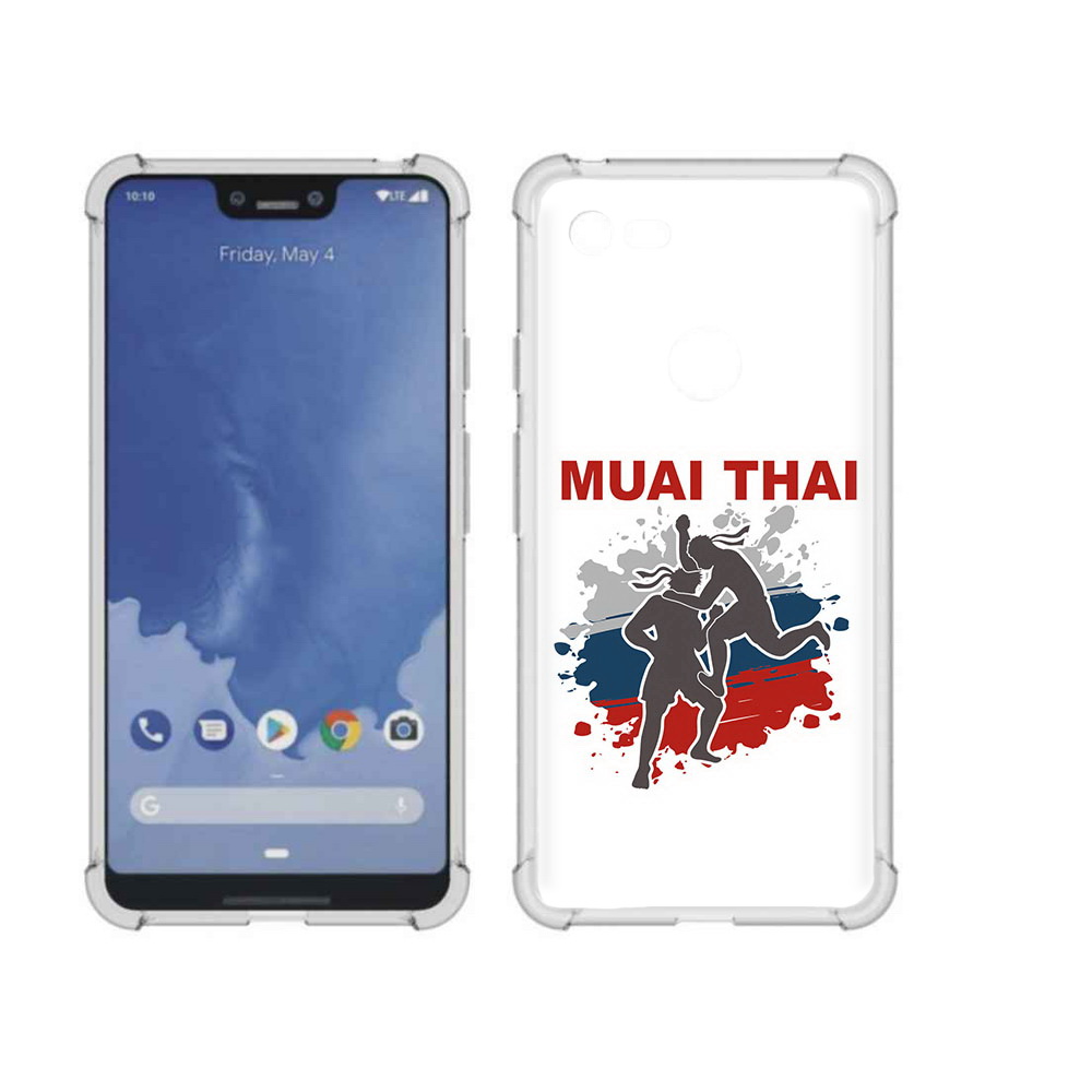 

Чехол MyPads Tocco для Google Pixel 3 XL Муайтай, Прозрачный, Tocco