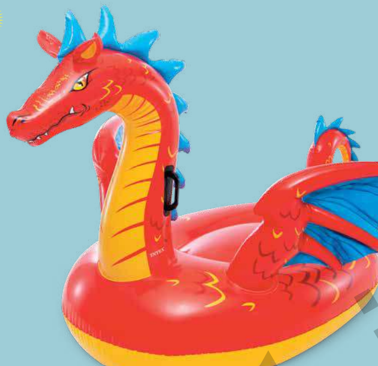 Надувная игрушка - наездник Intex Волшебный дракон 198*173см до 40кг от 3 лет надувная игрушка наездник 201х191см дракон до 40кг от 3 лет