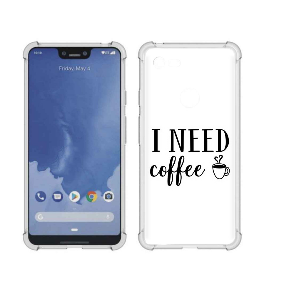 

Чехол MyPads Tocco для Google Pixel 3 XL Мне нужен кофе, Прозрачный, Tocco