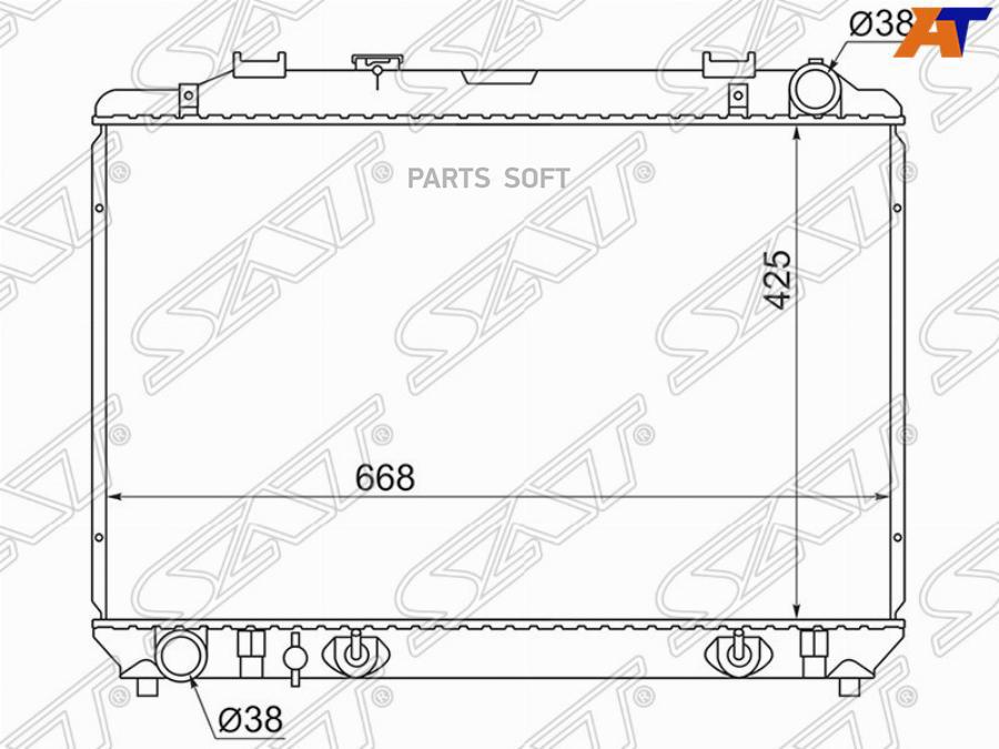 

Радиатор Toyota Town Ace Noah/Lite Ace Cr40 2c/3ct 96-07 Sat арт. TY0050-D