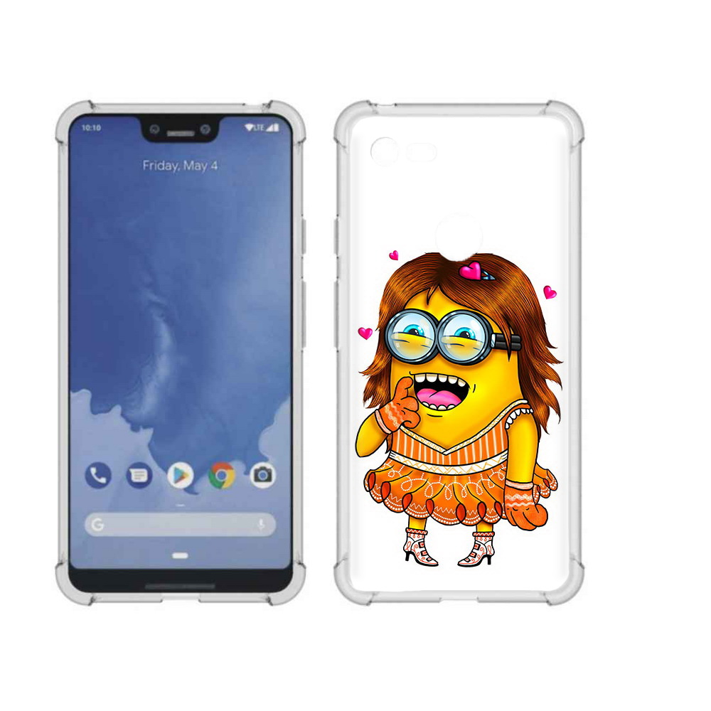 

Чехол MyPads Tocco для Google Pixel 3 XL Миньон девочка, Прозрачный, Tocco