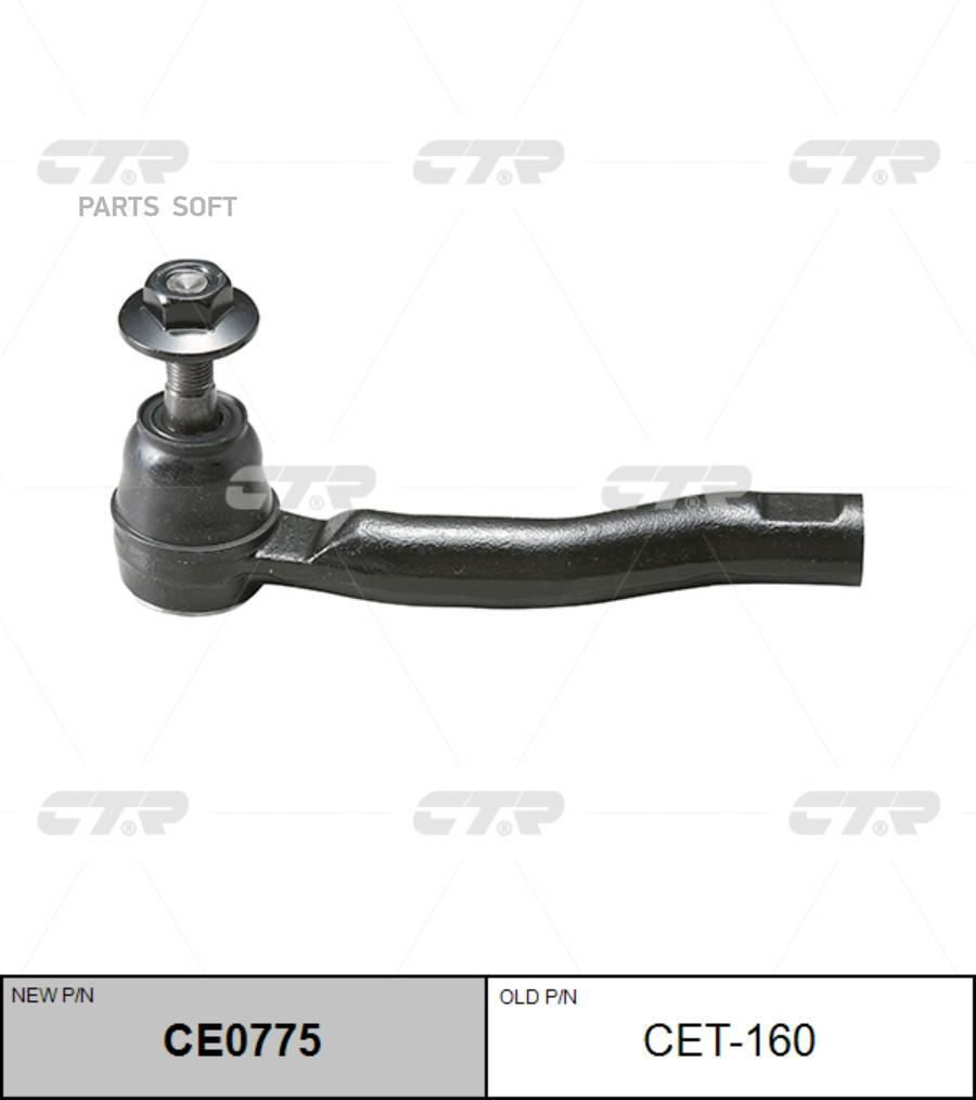 

Наконечник рулевой тяги правый toyota prius 03-09 старый арт. cet-160 ce0775