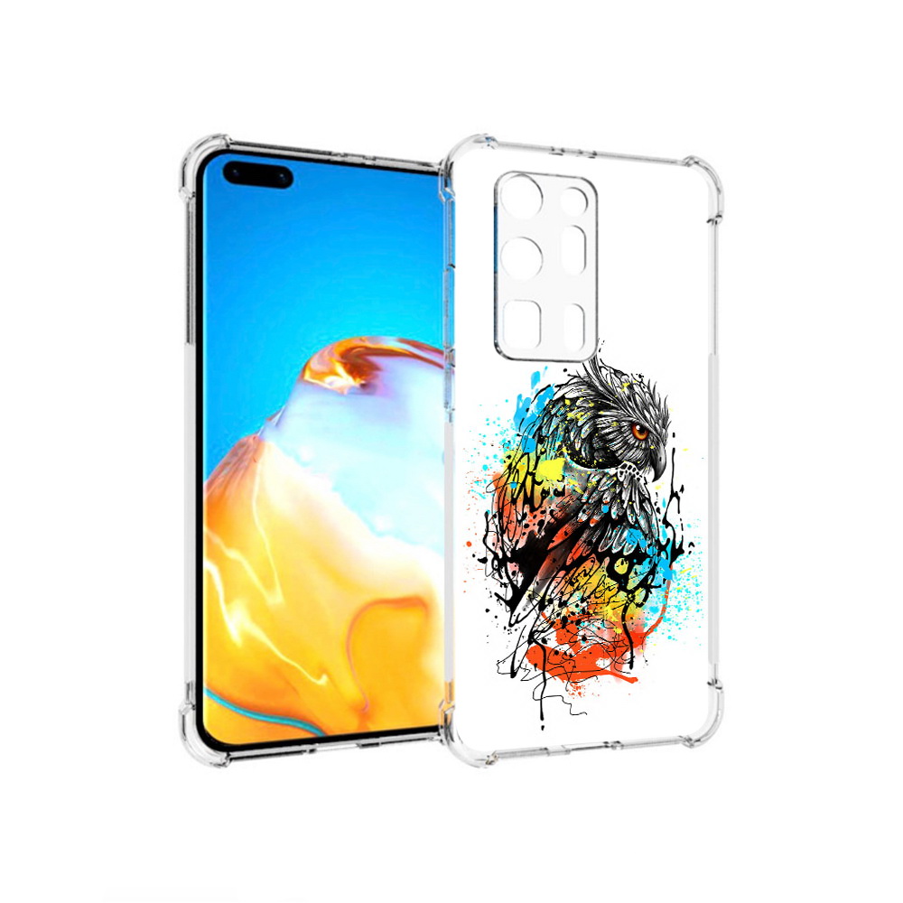 

Чехол MyPads Tocco для Huawei P40 Pro+ Творческая сова, Прозрачный, Tocco