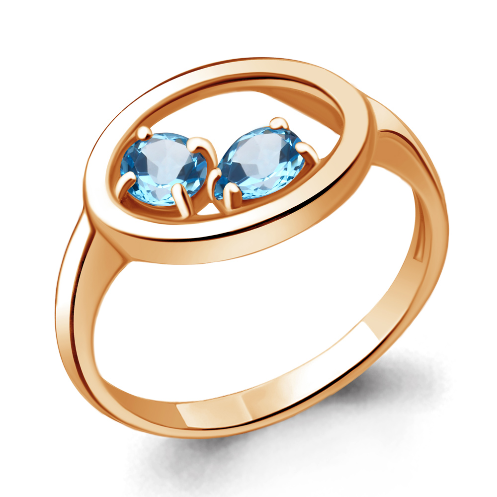 

Кольцо из серебра с топазом Aquamarine Aquamarine 6933805_925_з р. 17,5, 6933805_925_з