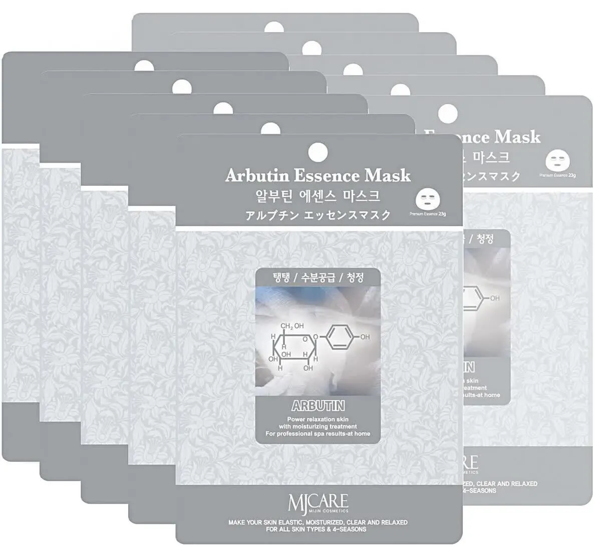 

Маска для лица Mijin Arbutin Essence Mask 23 г 10 шт, 8809220801693