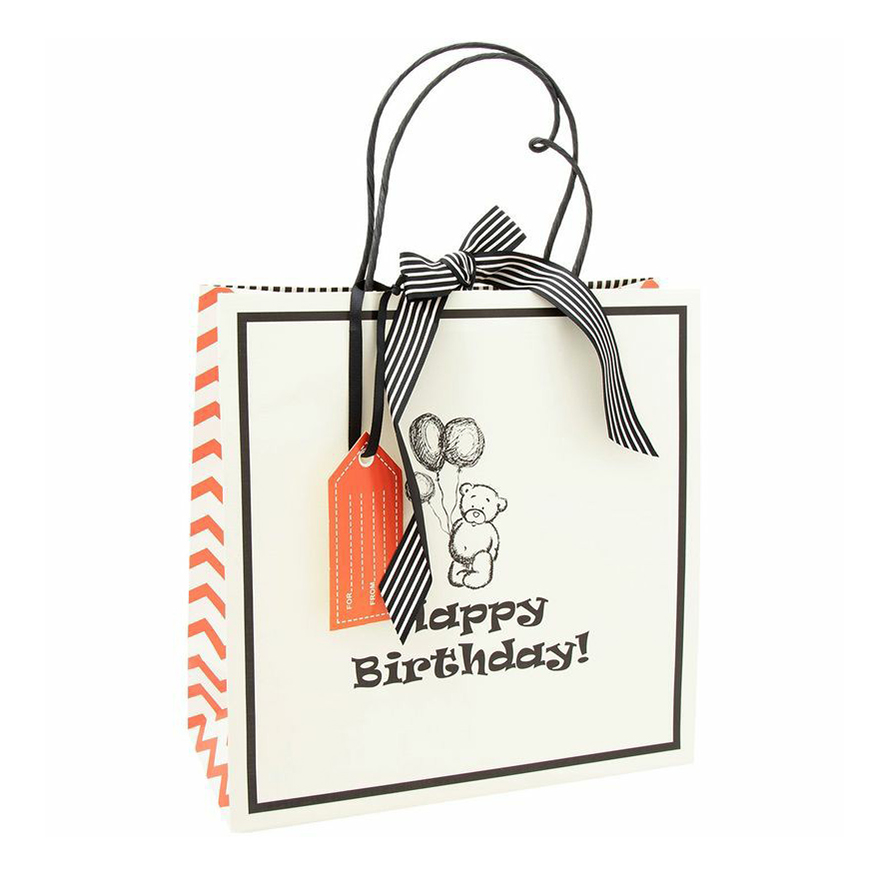 

Пакет 28 х 28 х 12 см Happy Birthday, Разноцветный