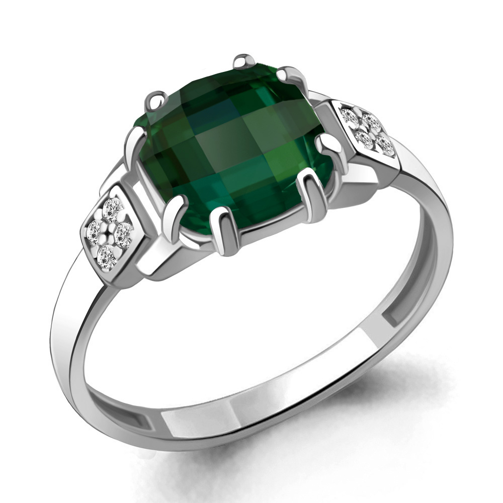 

Кольцо из серебра с фианитом Aquamarine Aquamarine 6933499А_925_р р, 6933499А_925_р