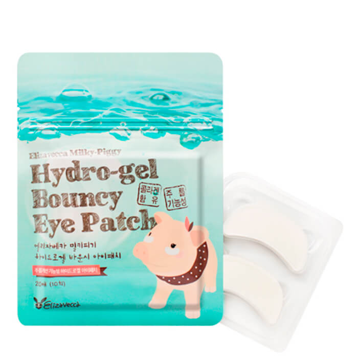 фото Набор масок-патчей elizavecca milky piggy hydro-gel bouncy eye patch