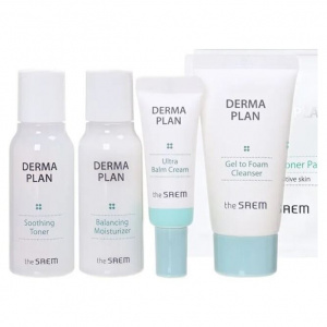 Набор для лица для чувствтительной кожи THE SAEM DERMA PLAN TRAVEL KIT 1390₽