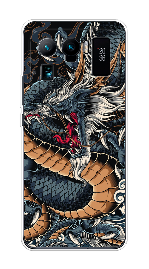 

Чехол на Xiaomi Mi 11 Ultra "Japanese Dragon", Коричневый;черный;синий, 310450-1