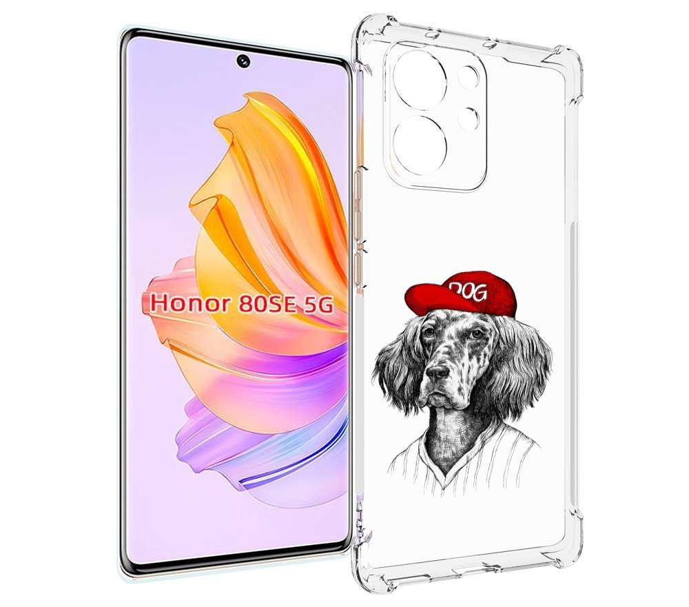 

Чехол MyPads дог для Honor 80 SE, Прозрачный, Tocco
