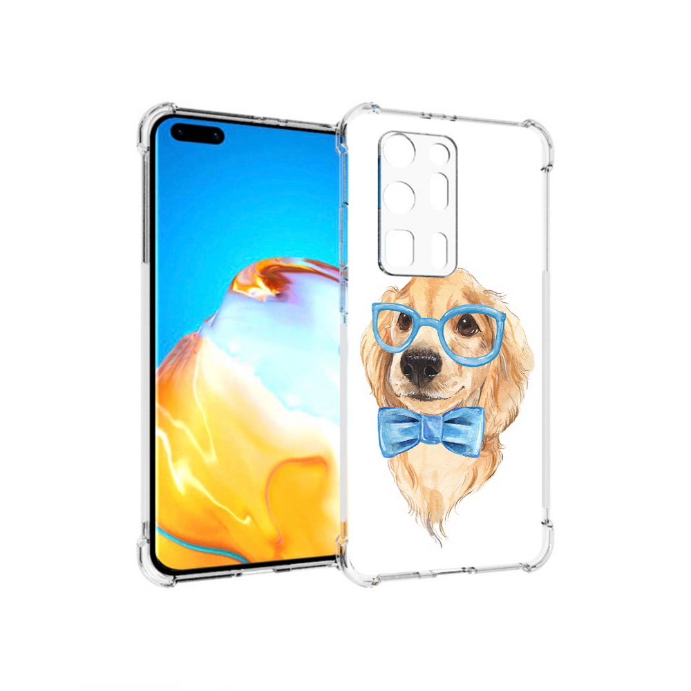 

Чехол MyPads Tocco для Huawei P40 Pro+ Собака интеллигент, Прозрачный, Tocco