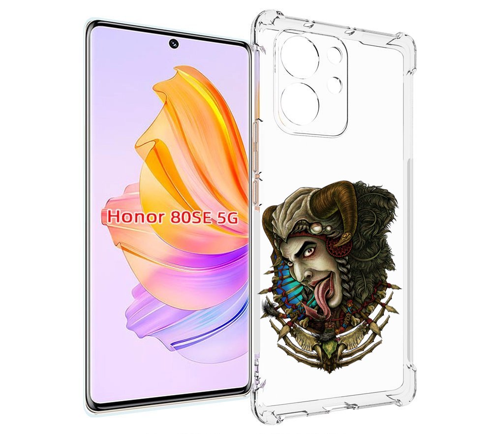 

Чехол MyPads длинный язык для Honor 80 SE, Прозрачный, Tocco