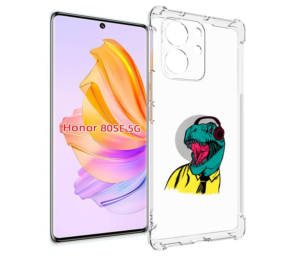 

Чехол MyPads дино для Honor 80 SE, Прозрачный, Tocco