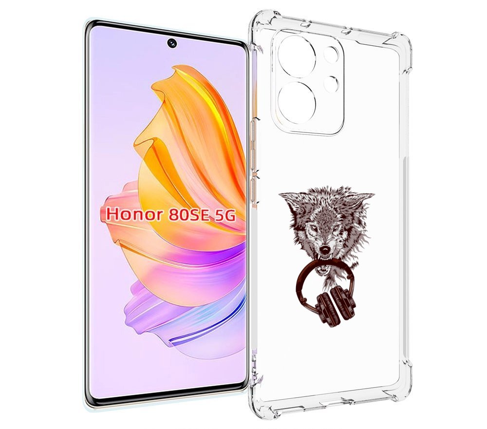 

Чехол MyPads дикий волк для Honor 80 SE, Прозрачный, Tocco