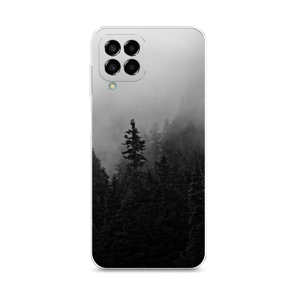 

Чехол на Samsung Galaxy M33 "Туманный лес", Серый;черный, 2105650-2