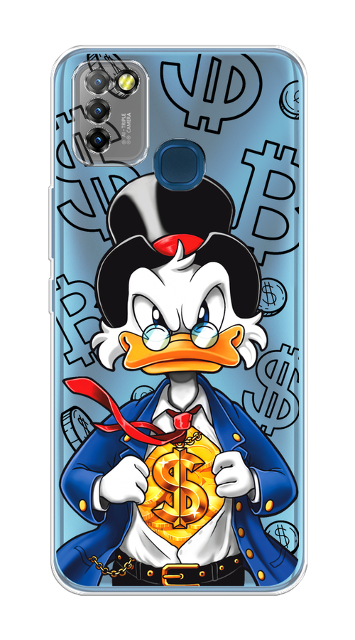 

Чехол на Infinix HOT 10 Lite "Scrooge Goldman", Черный;белый;синий, 3100350-1