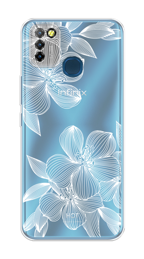 

Чехол на Infinix HOT 10 Lite "Крокус", Белый;прозрачный, 3100350-1