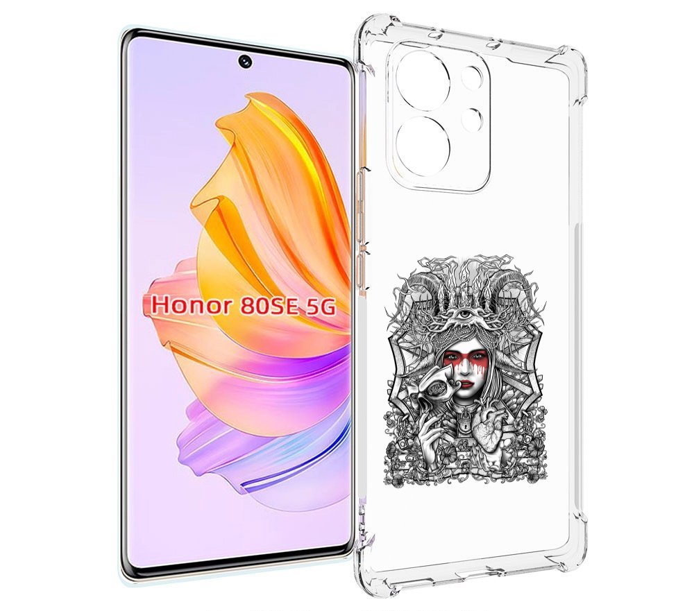 

Чехол MyPads грусная девушка для Honor 80 SE, Прозрачный, Tocco