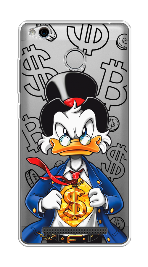 

Чехол на Xiaomi Redmi 3 Pro (3S) "Scrooge Goldman", Черный;белый;синий, 30950-1