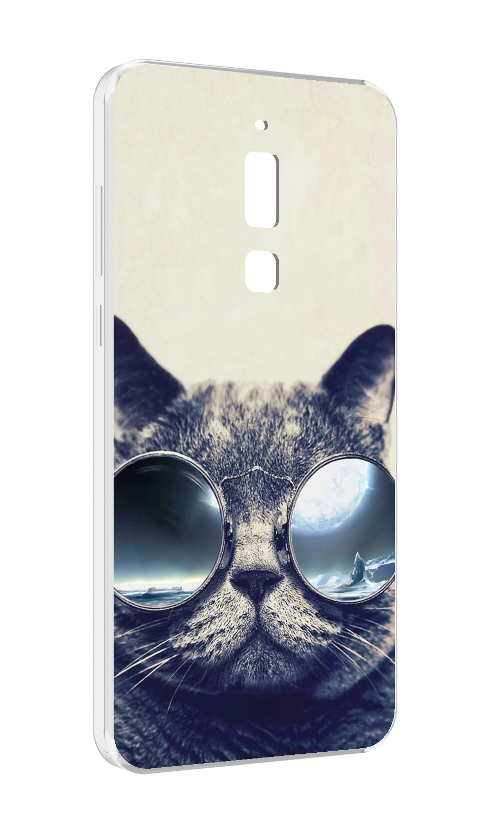 

Чехол MyPads Кот-в-очках-2 для Meizu M6T, Прозрачный, Tocco