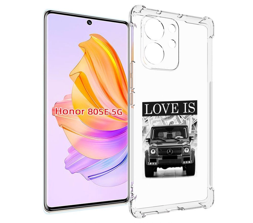 

Чехол MyPads гелик для Honor 80 SE, Прозрачный, Tocco