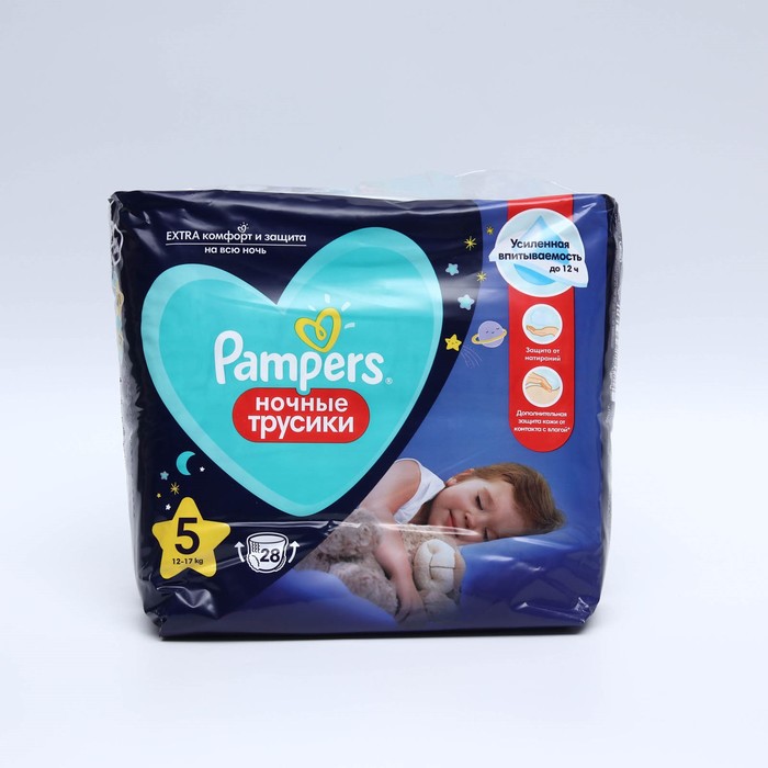 

Подгузники-трусики Pampers ночные, 12-17 кг, 28 шт.
