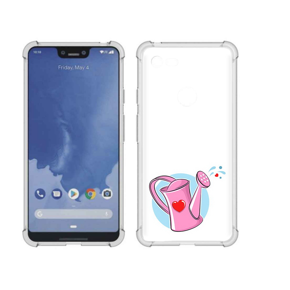 

Чехол MyPads Tocco для Google Pixel 3 XL Лейка любви 14 февраля, Прозрачный, Tocco