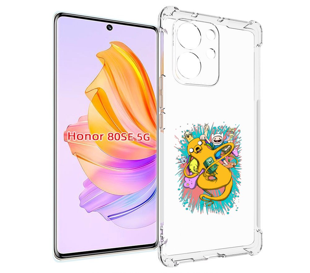 

Чехол MyPads время приключений рисунок для Honor 80 SE, Прозрачный, Tocco