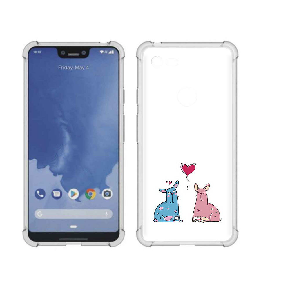 

Чехол MyPads Tocco для Google Pixel 3 XL Лама любовь, Прозрачный, Tocco