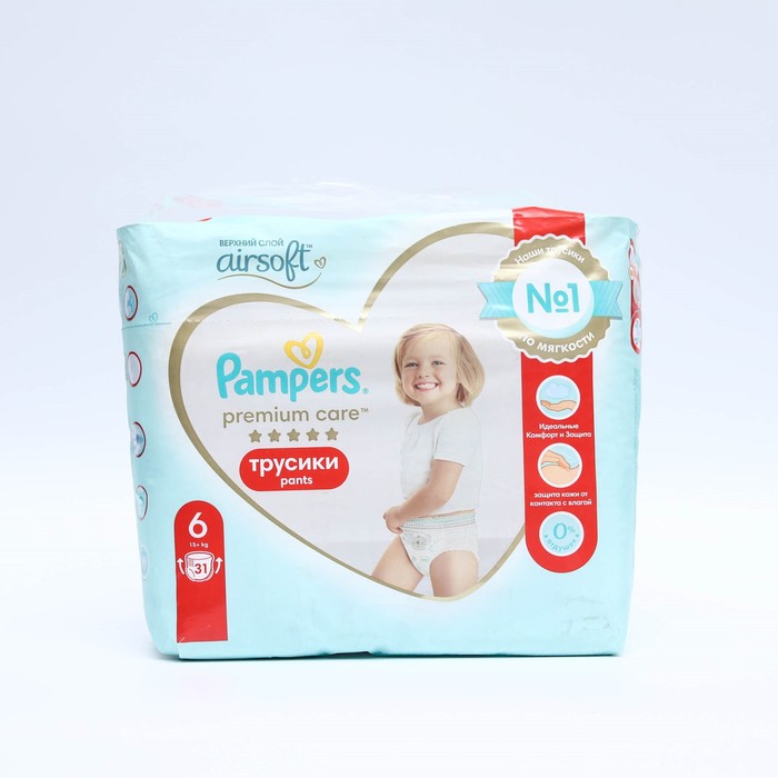 

Подгузники-трусики Pampers Premium Care, 15+ кг, 31 шт.