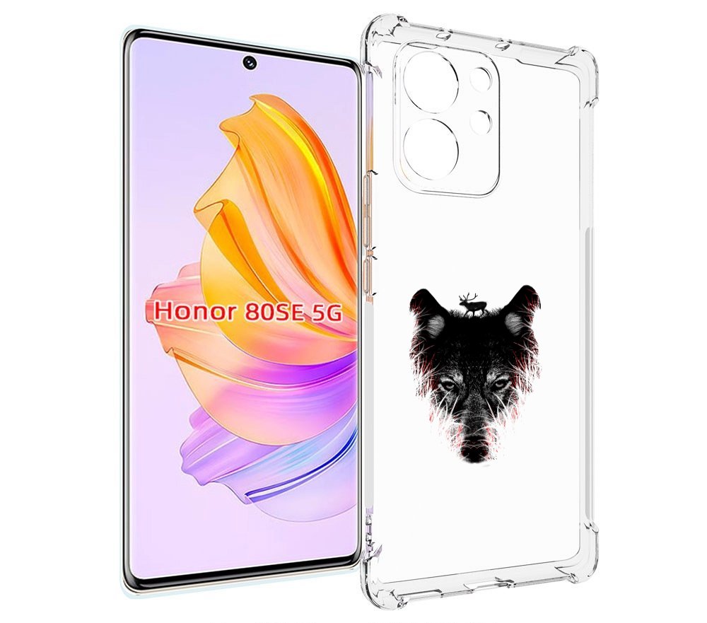 

Чехол MyPads волк в траве для Honor 80 SE, Прозрачный, Tocco