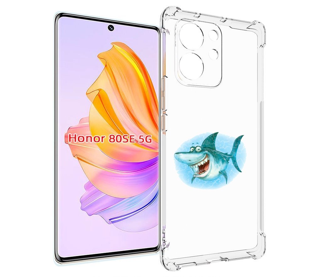 

Чехол MyPads веселая акула для Honor 80 SE, Прозрачный, Tocco