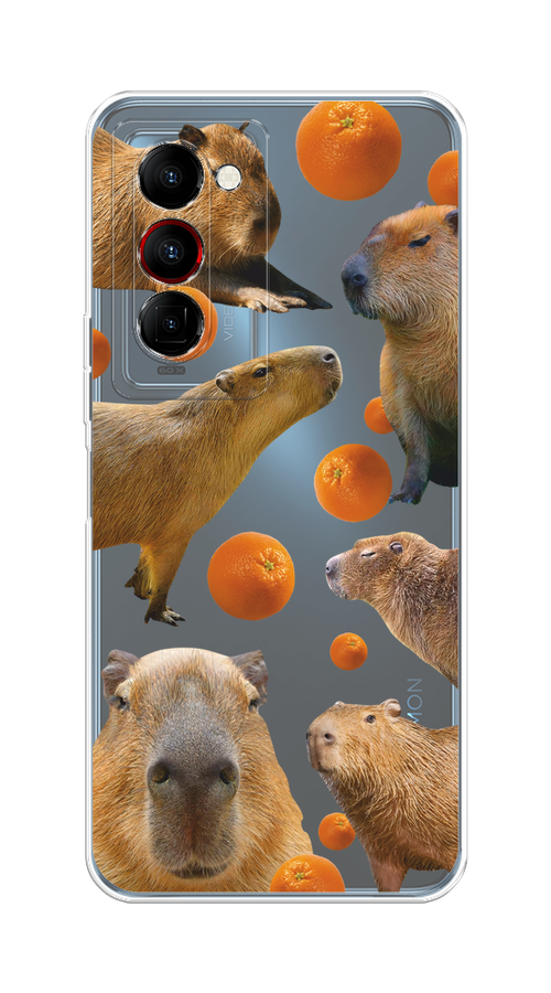 

Чехол на Tecno Camon 18 Premier "Капибара и апельсины", Бежевый;оранжевый, 300850-1