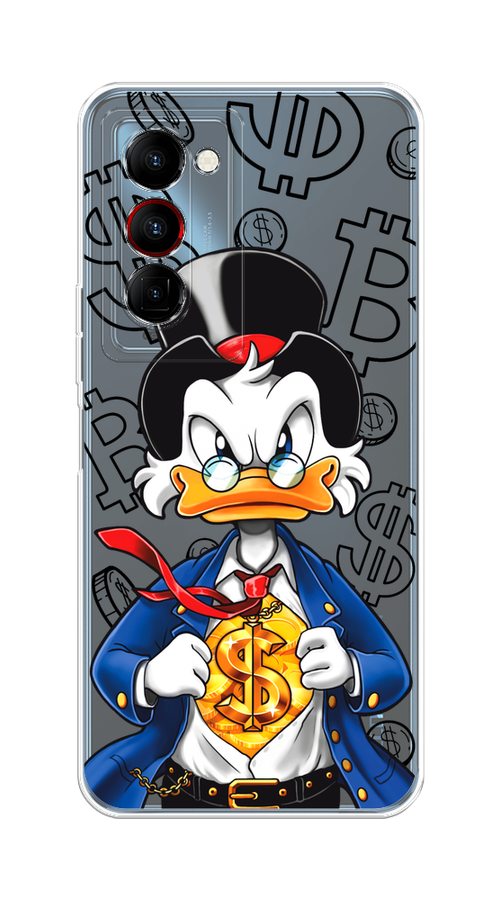 

Чехол на Tecno Camon 18 Premier "Scrooge Goldman", Черный;белый;синий, 300850-1