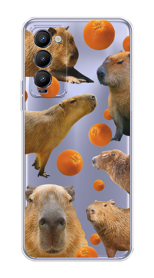

Чехол на Tecno Camon 18/18T "Капибара и апельсины", 300650-1