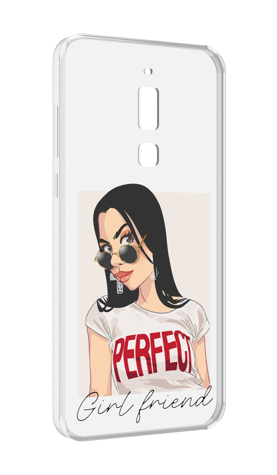 

Чехол MyPads Девушка-с-сережками женский для Meizu M6T, Прозрачный, Tocco