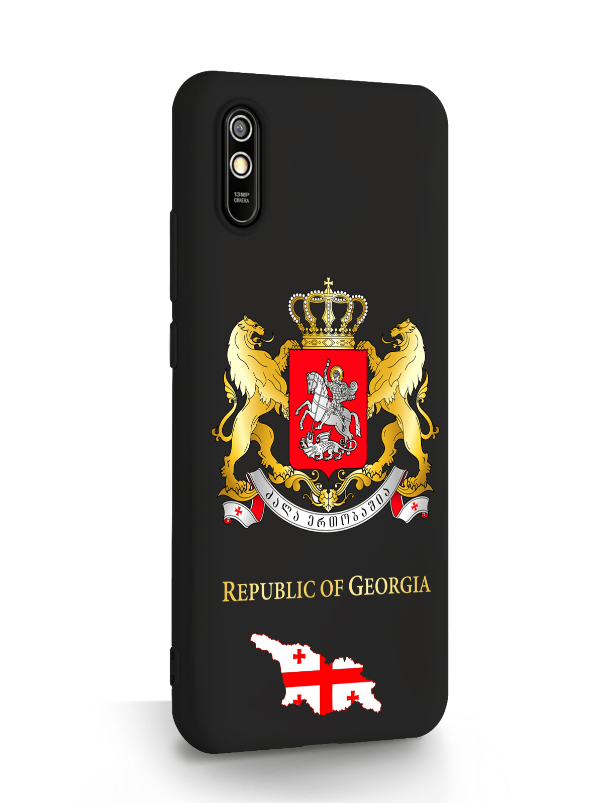 фото Чехол signumcase для xiaomi redmi 9a герб грузии черный