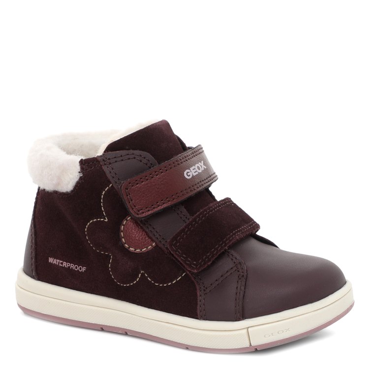 

Кеды детские GEOX B TROTTOLA GIRL WPF цв.бордовый р.20, B264ZA