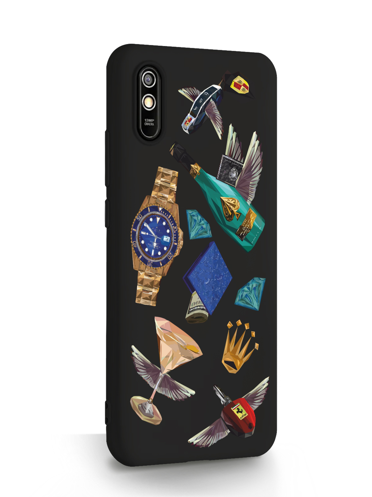 фото Чехол musthavecase для xiaomi redmi 9a luxury lifestyle черный