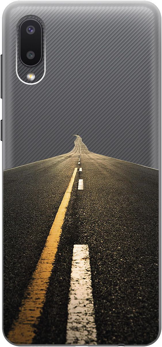 

Силиконовый чехол на Samsung Galaxy A02 "Road" прозрачный, Прозрачный;коричневый, 5342