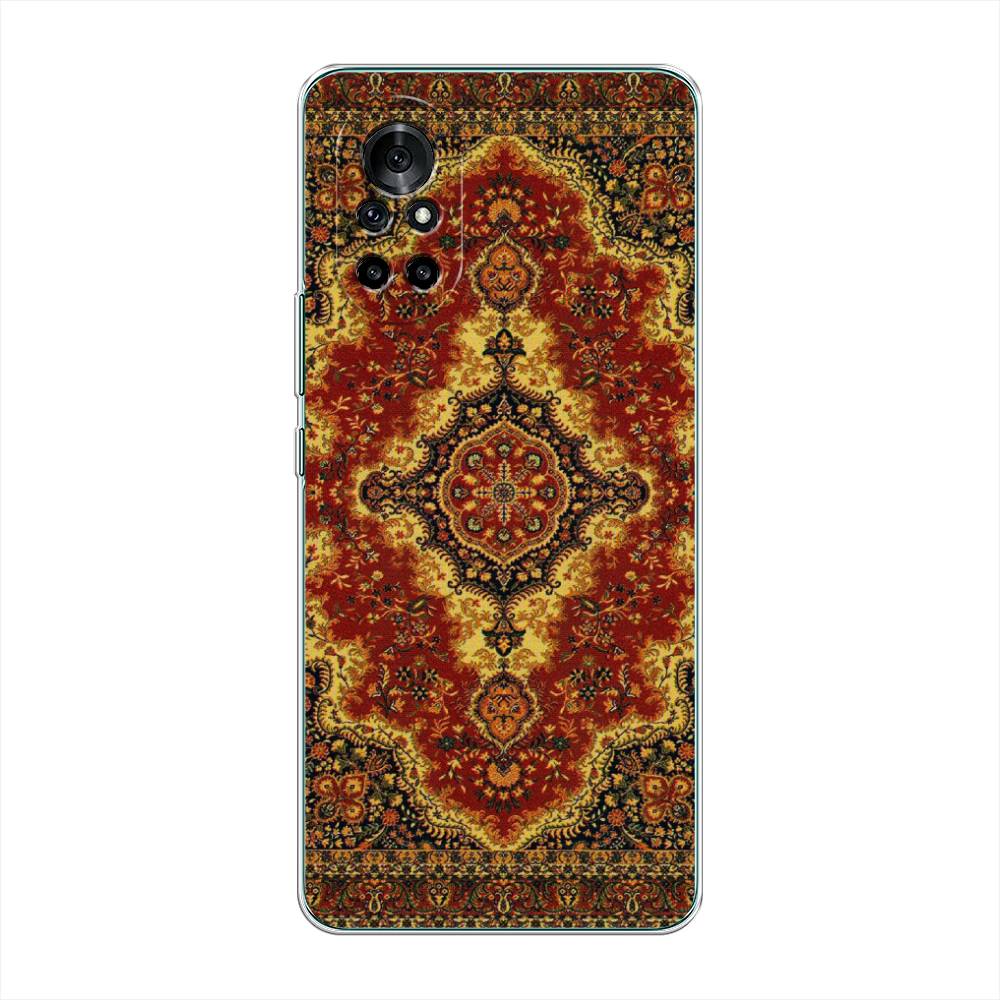 

Чехол на Honor V40 Lite "Ковер", Коричневый;золотистый;красный, 6105150-3
