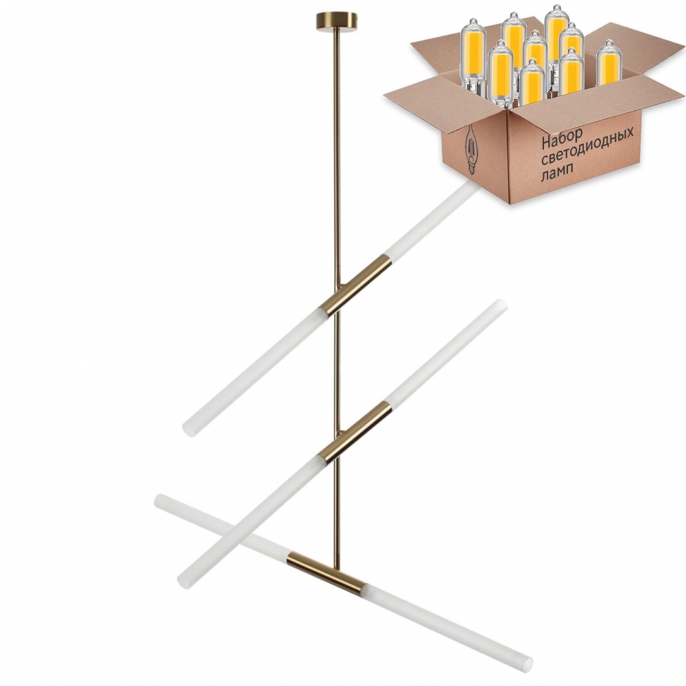 

Люстра на штанге с лампочками Odeon Light Soho 4306/6+Lamps G9