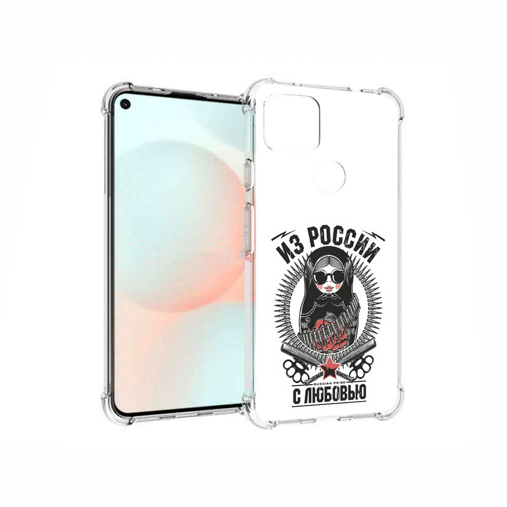

Чехол MyPads Tocco для Google Pixel 5A Из России с любовью, Прозрачный, Tocco