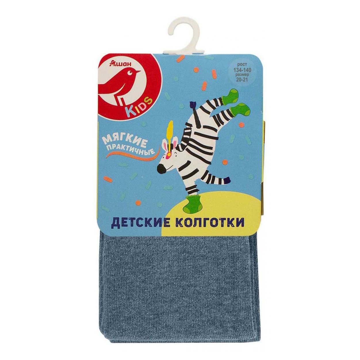 

Колготки детские АШАН Красная птица синие, р.134/140, Синий, 1649082