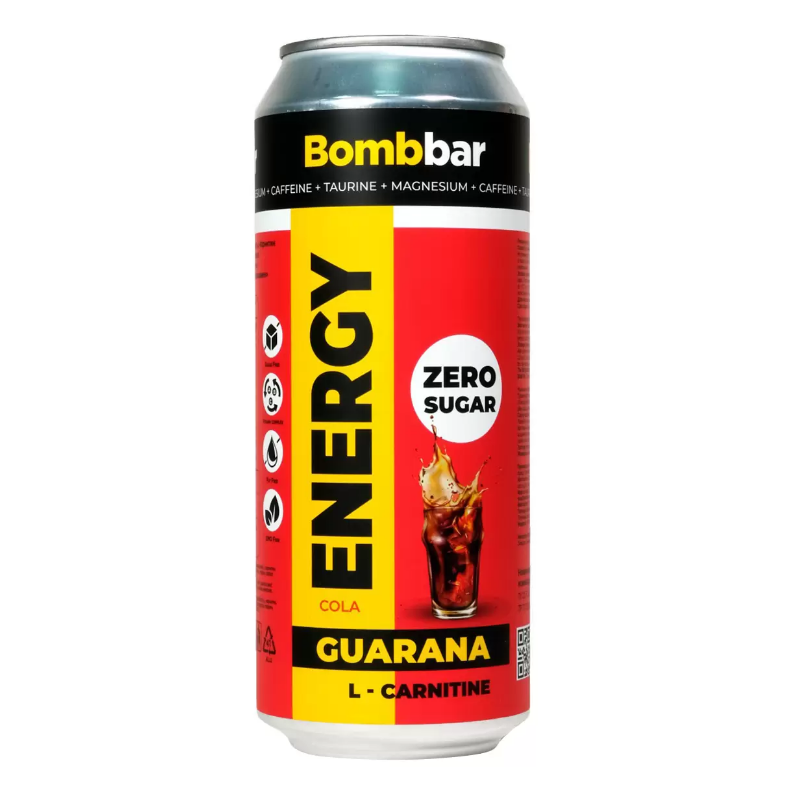 

Энергетический напиток Bombbar Guarana с гуараной вкус кола, 6 шт по 500 мл