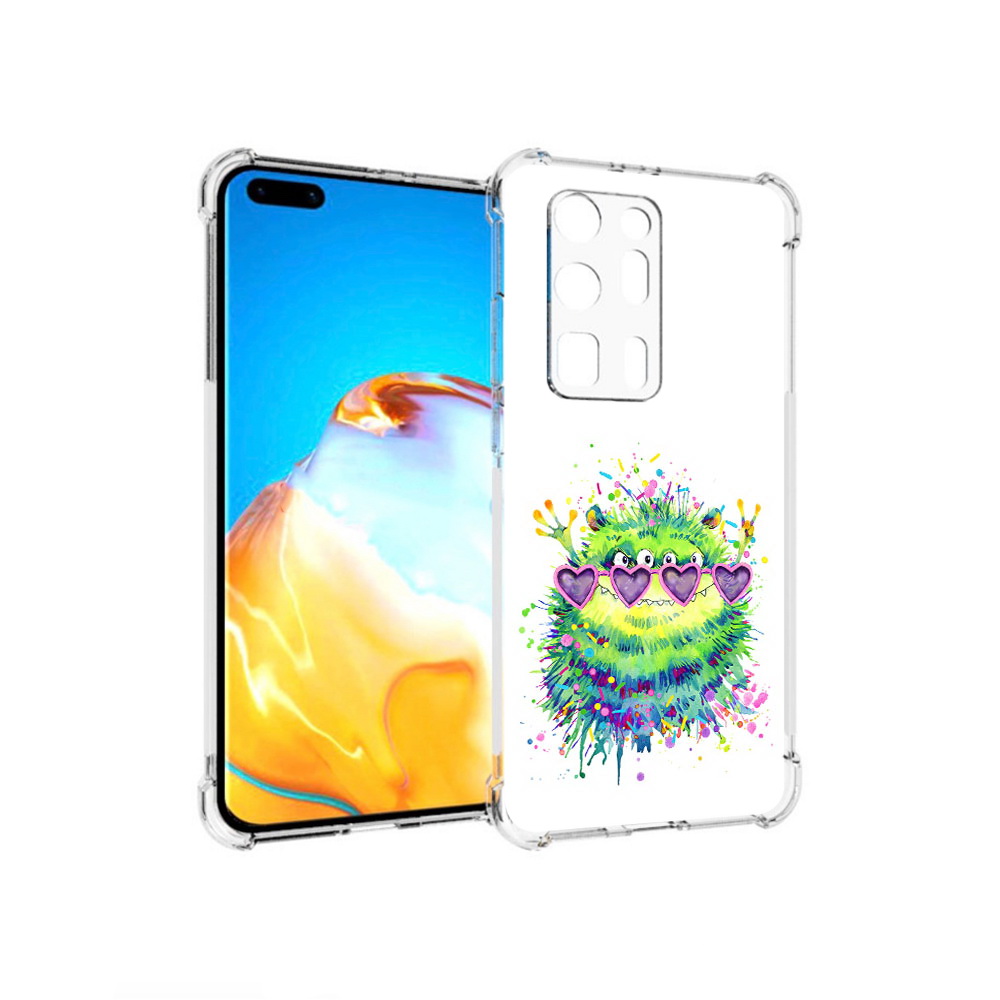 

Чехол MyPads Tocco для Huawei P40 Pro+ Пушистый персонаж, Прозрачный, Tocco